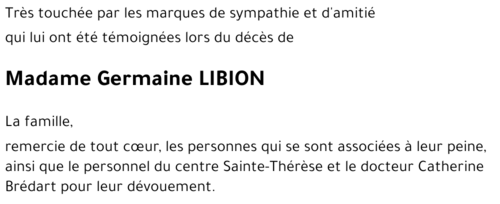 Germaine LIBION
