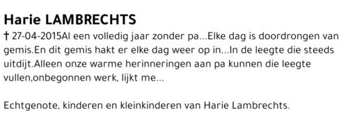 Harie LAMBRECHTS