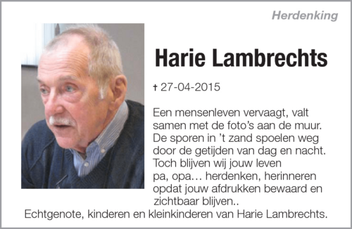 Harie LAMBRECHTS