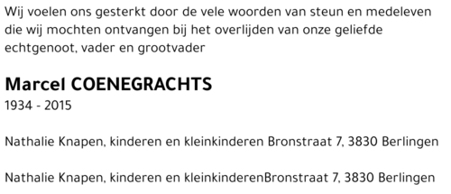 Marcel Coenegrachts