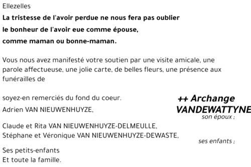 Archange VANDEWATTYNE