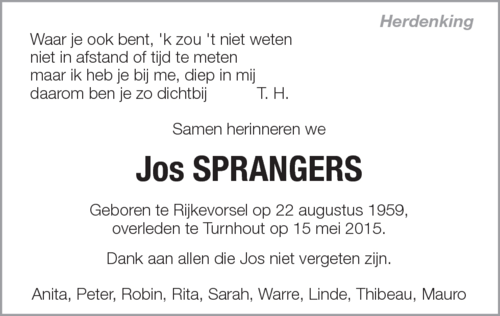Jos Sprangers