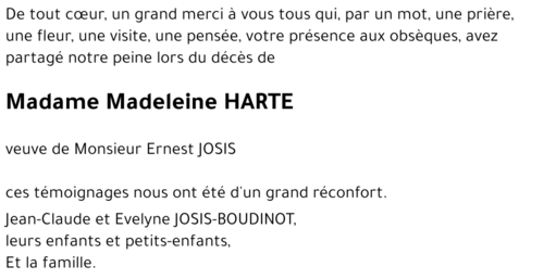 Madeleine HARTE