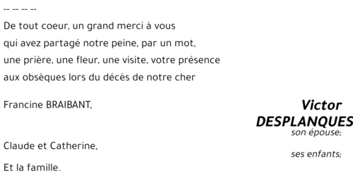 Victor DESPLANQUES