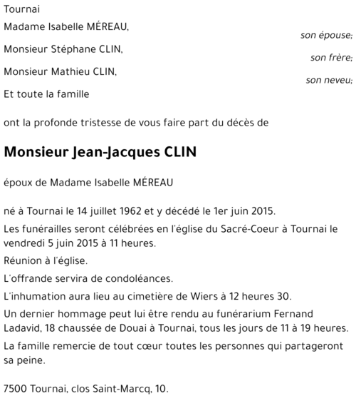 Jean-Jacques CLIN