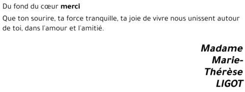 Marie-Thérèse LIGOT