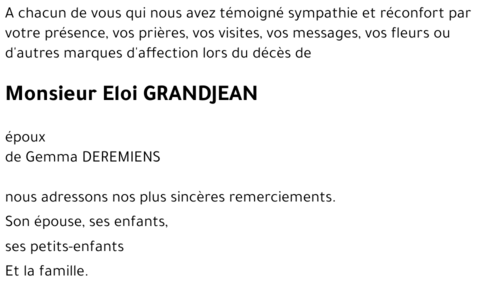 Eloi GRANDJEAN