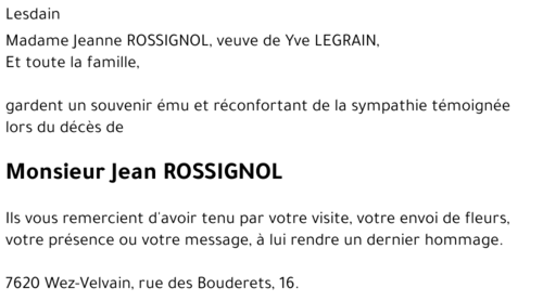 Jean ROSSIGNOL