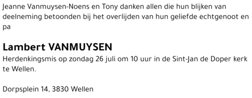 Lambert Vanmuysen