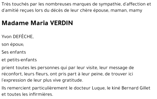 Maria VERDIN