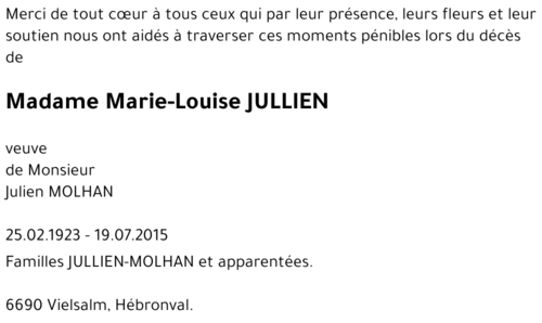 Marie-Louise JULLIEN