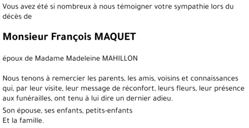 François MAQUET