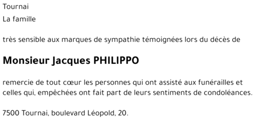 Jacques PHILIPPO