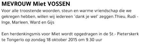 Miet Vossen
