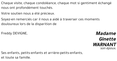 Ginette WARNANT