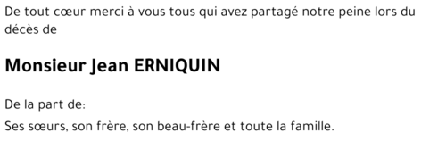Jean ERNIQUIN