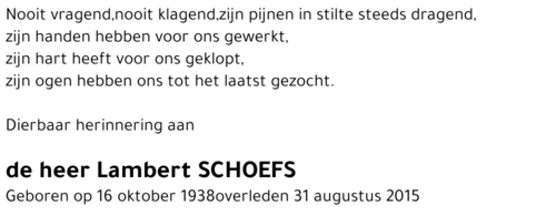 Lambert SCHOEFS