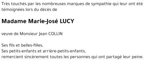 Marie-José LUCY