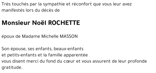 Noël ROCHETTE