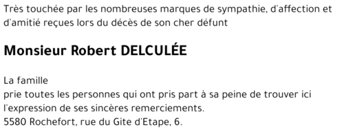 Robert DELCULÉE