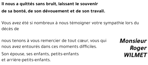 Roger WILMET