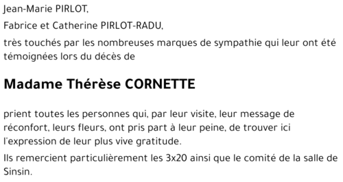 Thérèse CORNETTE
