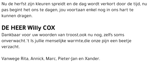 Willy Cox