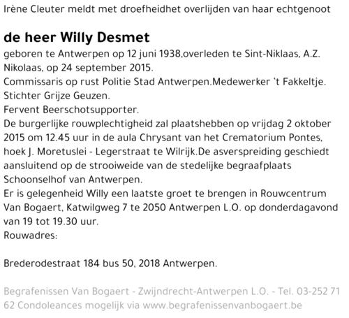 Willy Desmet