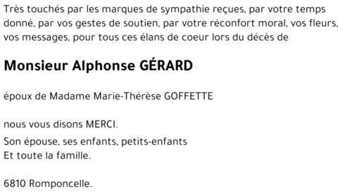 Alphonse GÉRARD