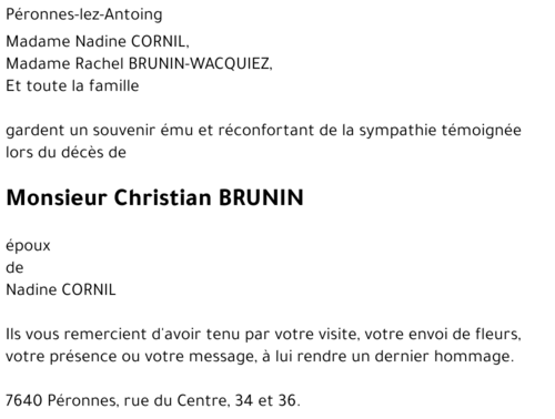 Christian BRUNIN
