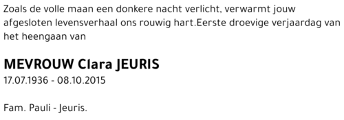 Clara JEURIS