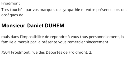 Daniel DUHEM