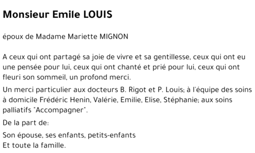 Emile LOUIS