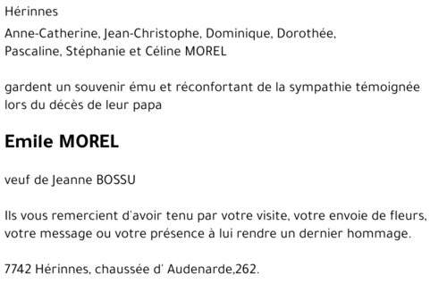 Emile MOREL