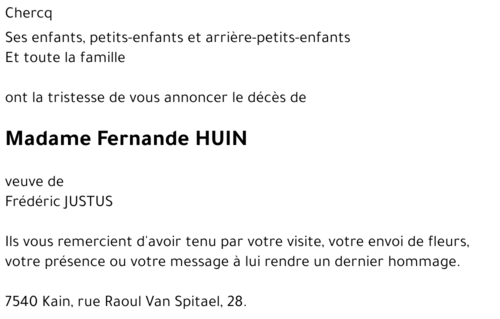 Fernande HUIN