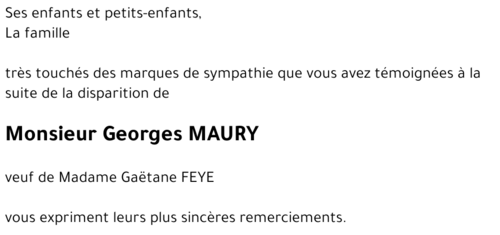 Georges MAURY