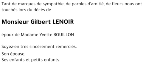 Gilbert LENOIR 