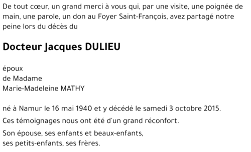 Jacques DULIEU