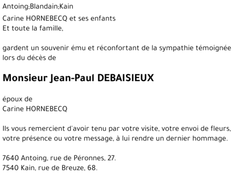 Jean-Paul DEBAISIEUX