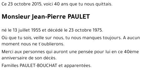 Jean-Pierre PAULET