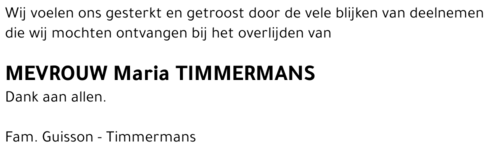 Maria Timmermans
