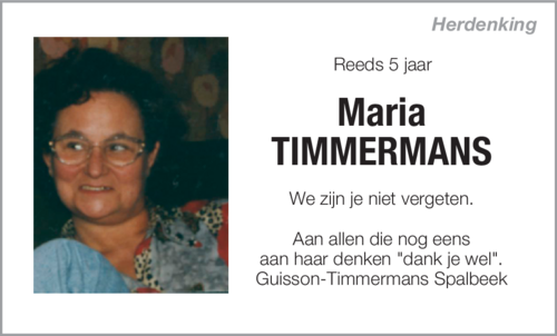 Maria Timmermans