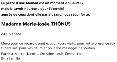 Marie-Josée THÔNUS