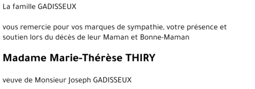 Marie-Thérèse THIRY
