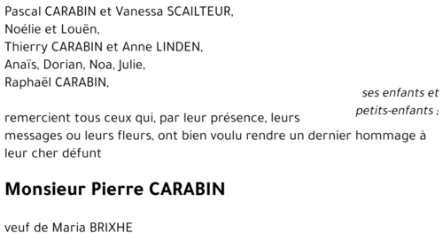 Pierre CARABIN