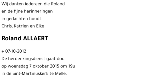 Roland ALLAERT
