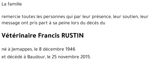 Francis RUSTIN