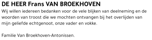 Frans Van Broekhoven