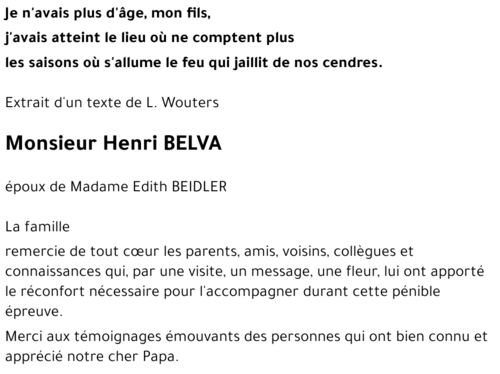 Henri BELVA