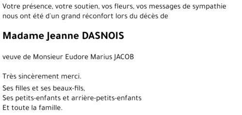 Jeanne DASNOIS